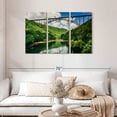 thumbnail image 2 of Elephant Stock New River Gorge Bridge Wall Art - Horizontal Multi Panel Canvas - Living Room Wall Decor - Architecture Multi Panel - Green And Blue Decor - 45" x 28", 2 of 4