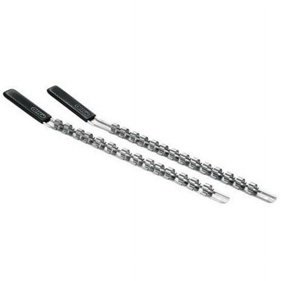 Craftsman Socket Rack Set 2 pc. 14 Cap. 3/8 in. Drive Vinyl Grip Sockets Rail Tool Accessory Storage Organizer 41324