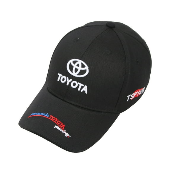 SHENMO TOYOTA baseball cap F1 fan racing cap curved brim cap - black