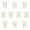 Beige, variant on Hyknon 10Pcs Satin Bow Decorations, 4.9"×5.9" Glossy Satin Long Tail Hair Bow, Double Loop Ribbon Bow Accessories, Selfs-Adhesive with Adhesive Dots Bow Ornament for Wedding Party Gift DIY, Gray