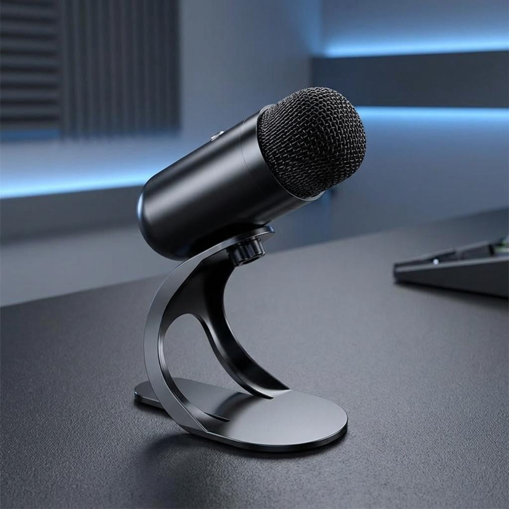 LeeQinersw Noise Cancellation USB Mic Compact USB Microphone for Phone Streaming Gaming without RBG Lights