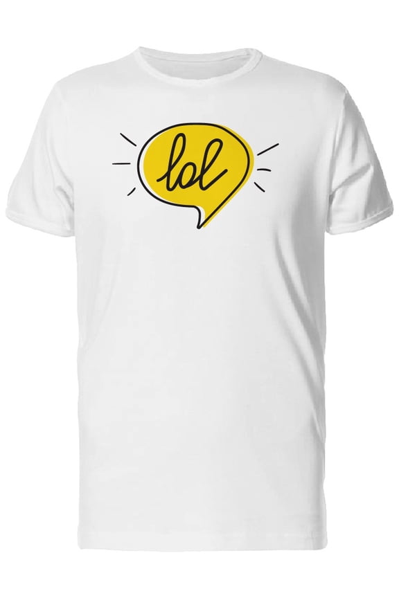 Lol In Speech Bubble T-Shirt Men -Image by Shutterstock, Male x-Large
