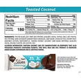 thumbnail image 4 of Nugo Slim Chocolate oscuro con coco tostado, 16 g de proteína vegana, 3 g de azúcar, 7 g de fibra, bajo en carbohidratos netos, apto para ceto, sin gluten, 24 unidades, 4 of 5