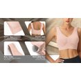 thumbnail image 3 of Rosvigor 3 Pack Plus Size Sports Bra for Women Seamless Wirefree Bras Women Comfort Bra with Removable Pads, 3 of 6
