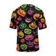 thumbnail image 4 of Delconic Men's Lightweight Quick Dry Mesh Crew Neck Short Sleeve Top with Halloween Themed Print for Casual and Sports Wear Green L, 4 of 6