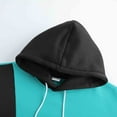 thumbnail image 4 of USNSM Men's Colorblocking Pullover Hoodies Sports Soft Fleece Fall Winter Long Sleeve Hooded Sweatshirts with Pocket Green XL, 4 of 8