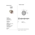 thumbnail image 2 of Alno A1471-PA Fiore 1-1/4" Cabinet Knob Polished Antique, 2 of 2