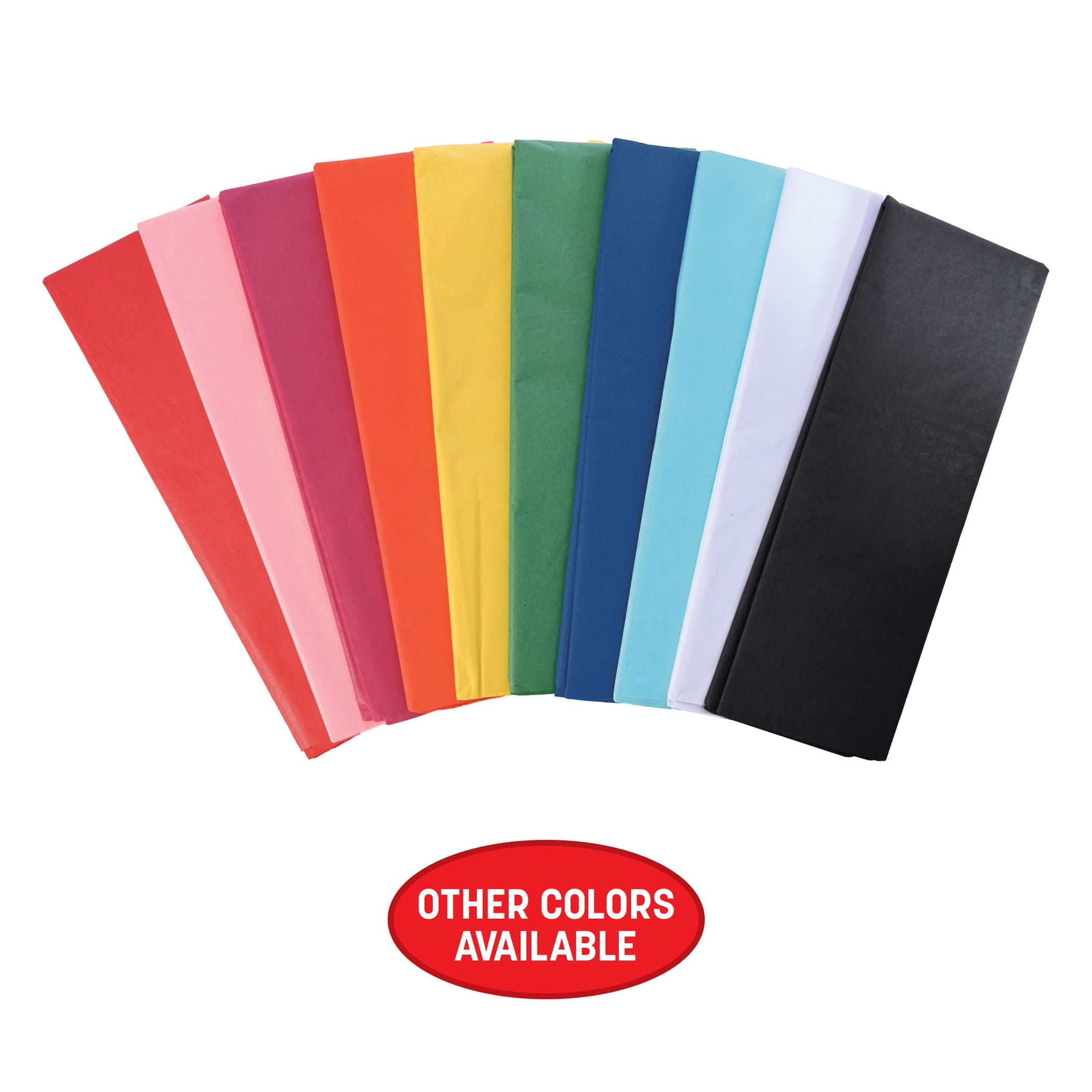 Red Tissue Paper Sheets, 20" x 20", Pack of 96 Sheets