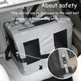 thumbnail image 6 of TJOUL Extra Large Cat Carrier Soft Sided with Wheels Folding Small Medium Dog Pet Carrier 24"x16.5"x16" Travel Collapsible Ventilated Comfortable Design Portable Vehicle, 6 of 6