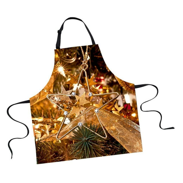 DOLITY Christmas Apron -Unisex Kitchen Various Pattern -Fade Machine Washable - 3 3