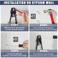 thumbnail image 6 of WYAJU 12 Pack Garage Storage Hooks Heavy Duty, Anti-Slip Coating Garage Wall Mount Storage Organizer Solid Steel Wall Mount Hook Set for Hanging Bike, Ladder, Garden Tools, 6 of 6
