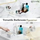 thumbnail image 4 of Organizador de mostrador de baño Luxspire Marble con tapa, 6 ranuras, 4 of 7