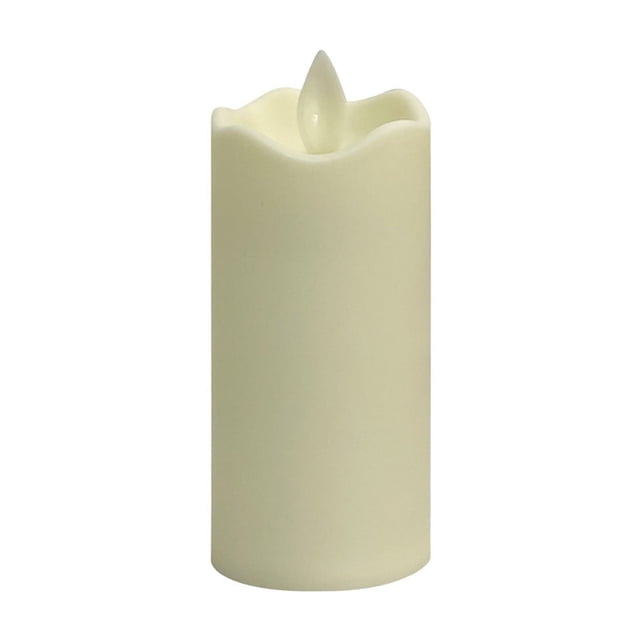 Electronic Candle Lights Wave Shape Glossy Simulation Candle Wedding Birthday Ambience Decorations