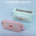 thumbnail image 5 of Blue Zippered Pencil Case - Sturdy Stationery Storage for School and Office Use, 5 of 5