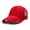 Red, variant on Simple Trucker Hat Solid Baseball Cap Men Mesh Breathable Sunscreen Caps Label Stick Snapback Sunhat Summer Golf Baseball Hat