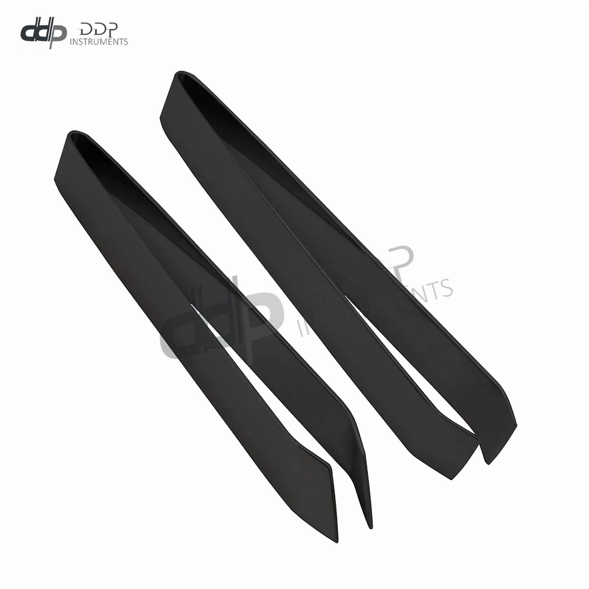 CRESTIN- 2 Pcs Kitchen Fish Bone Pig Hair Tweezers Black Remover Puller Pliers Ds-1435