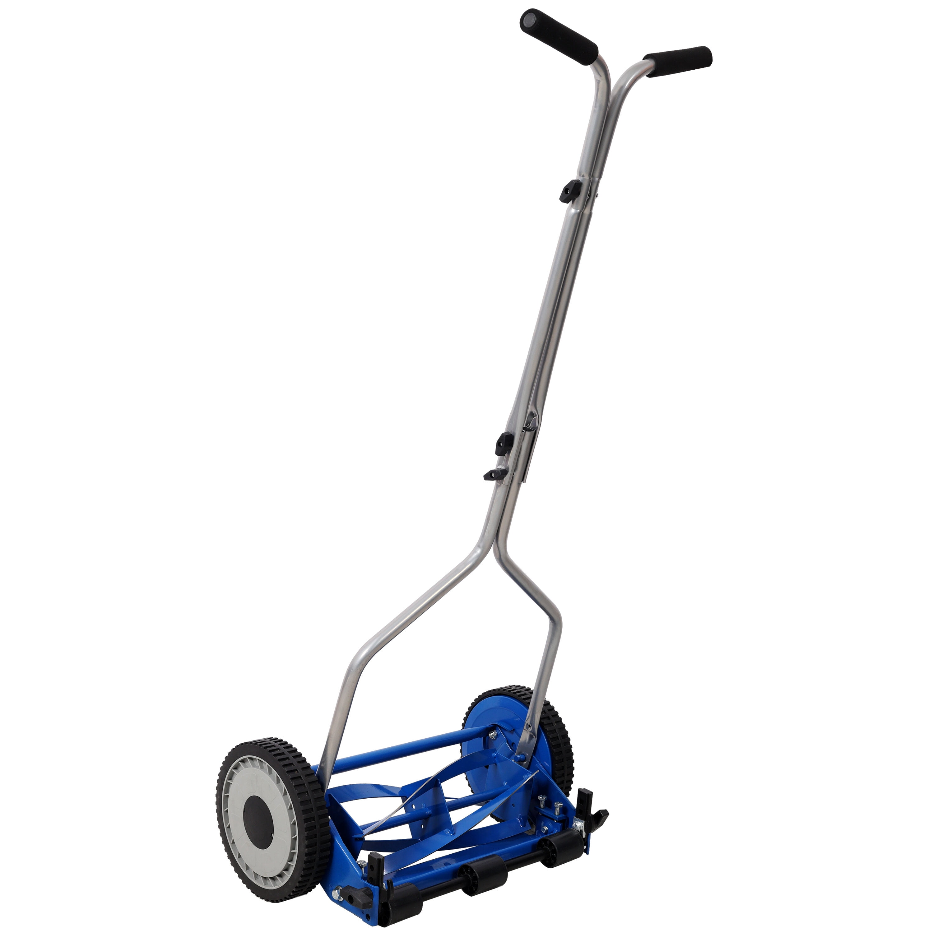 , 14in Push Lawn Mower, Push Reel Lawn Mower, Blue Color, Blue+Grey ,Steel ,