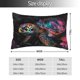 thumbnail image 2 of Fotbe Colorful Plant Turtle A Funda de Almohada Decorativa Estilo Occidental, Lujo en Algodón, Fundas para Almohadas King, Cojín Estampado para Decoración del Hogar-20"x30", 2 of 6