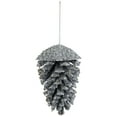 thumbnail image 2 of Northlight Glitter and Sequin Pine Cone Christmas Ornament - 5" - Silver, 2 of 6