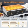 thumbnail image 6 of Ktaxon 26" Electric Griddle, 3200W Stainless Steel Countertop Flat & Stripe Top Grill, 6 of 8