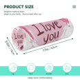 thumbnail image 3 of 5.5"x17" Cylinder Pillow for Comfort Core Neck & Cervical Pillows Perfect for Neck, Back, Leg Support Pink Heart Pattern, 3 of 7