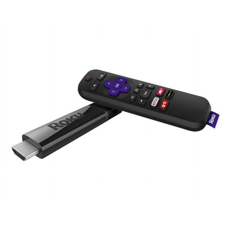 Roku - Streaming Stick+ 4K Headphone Edition with Voice Remote with TV Power and Volume Streaming Media Player - Black