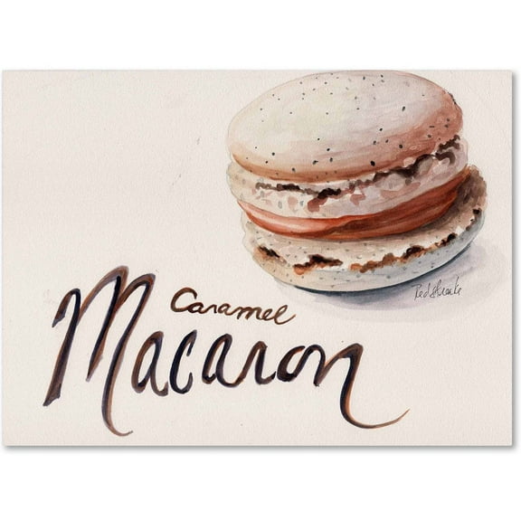 Trademark Fine Art "Caramel Macaron" Canvas Art by Jennifer Redstreake