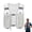 Gray, variant on Running Vest Phone Holder, Reflective Running Chest Pack, Adjustable Chest Straps Running Hydration Vest, Lightweight Reflective Hydration Backpack for Men & Women - Black