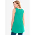 thumbnail image 2 of Woman Within Plus Size Perfect Sleeveless Shirred U-Neck Tunic, 2 of 6