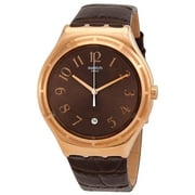 Swatch Harmonieuse Men's Leather Watch YWG406