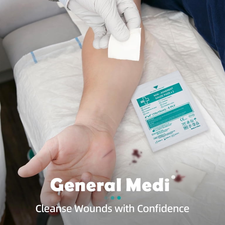 General Medi Sterile Gauze Pads, 4" x 4", 100-Count photo 7
