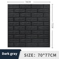 thumbnail image 2 of Gray 70x77cm PE Foam Self Adhesive 3D Wall Stickers Wallpaper, 2 of 8