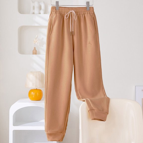 AOOCHASLIY Women 2023 Pants Women's Windproof Leggings with Thickened Casual Outdoor Loose Fitting Sports Pants