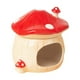thumbnail image 1 of Casita de cerámica para hámster, cama con escondite para hámster, nido para hámster con forma de seta, pequeño animal Rojo, 1 of 9