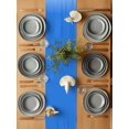thumbnail image 6 of Sandy Chairs Table Runner, Summer Beach Ocean Blue Sky Cotton Linen Kitchen Table Decoration Washable Dining Tabletop Runners for Home Party Decor 13x90 Inches, 6 of 9