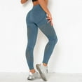thumbnail image 2 of Leggings de yoga elásticos de cintura alta para mujer - Pantalones de fitness con efecto push up para correr, 2 of 4