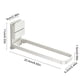 thumbnail image 3 of Porta Toallas de Hierro Plegable con Ventosa para Baño, Resistente a la Oxidación, Diseño Ahorrador de Espacio, Blanco o Gris, 22.4x6.2cm, 3 of 6
