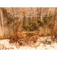thumbnail image 2 of Smith, Anthony 32x25 Black Ornate Wood Framed with Double Matting Museum Art Print Titled - Merry Christmas, 2 of 4