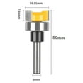 thumbnail image 1 of BTOER 6mm Shank Bowl & Tray Milling Cutter Woodworking Corner Rounding Router Bit Trimming Tools For Carving, 1 of 6