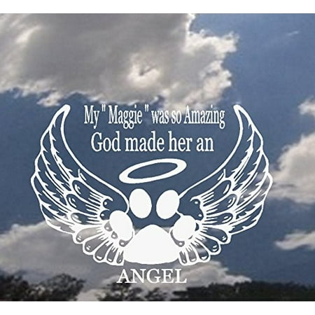 Memory of Decal : My (Pets Name) was so Amazing God made Her an Angel:  Memory of PET, Auto Decal (Female Pet Name) 8
