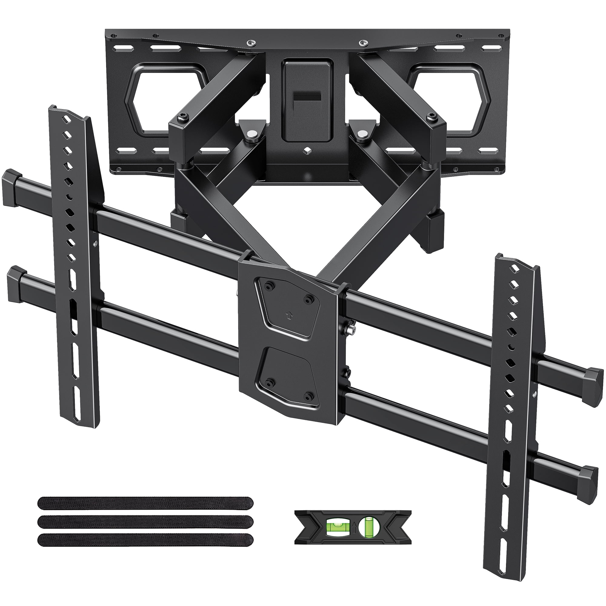 Full Motion TV Wall Mount for 42-92 Inch TVs Mounts Up to 132lbs, Fit 16" Wood Stud, Max VESA 600x400mm, Swivel and Tilt Articulating Wall Mount TV Bracket,Fit Most 55+ 65 70 75" TVs UL Listed