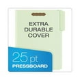 thumbnail image 2 of Heavy-Duty Pressboard Folders w/ Embossed Fasteners Letter Size, Green, 25/Box, 2 of 7
