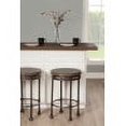 thumbnail image 2 of Hillsdale Furniture Casselberry Metal Backless Counter Height Swivel Stool, Brown, 2 of 2