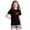 Black(American Flag Striped), variant on CCRFTGI 4th of July Shirts for Kids Girls 10-12 Short Sleeve Happy American Flag Striped Summer Patriotic T-Shirts 1776 Festival Girls Fashion Tshirts Blue 9-10 Years