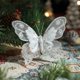 thumbnail image 4 of 3 mariposas decorativas navideñas para colgar en el árbol de Navidad, con purpurina, para decorar el ambiente., 4 of 6
