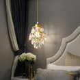 thumbnail image 2 of Modern Crystal Chandelier Lighting Fixture Gold Finish, Round Crystal Pendant Lamp, for Foyer, Hallway, Balcony, Corridor, Dining Room, 2 of 2