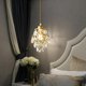 thumbnail image 2 of Modern Crystal Chandelier Lighting Fixture Gold Finish, Round Crystal Pendant Lamp, for Foyer, Hallway, Balcony, Corridor, Dining Room, 2 of 2