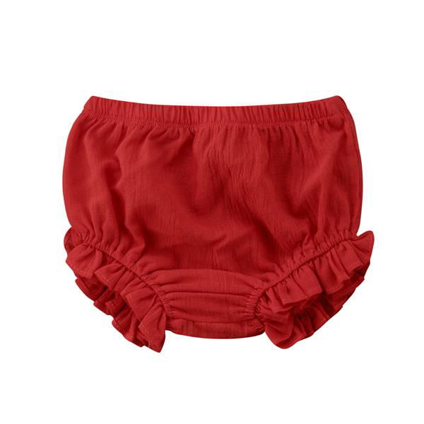 Baby Girls' Boys Unisex Soft Cotton Ruffle Basic Diaper Cover Bloomers for Toddler Girl Shorts Briefs Panty Underwear Panties 