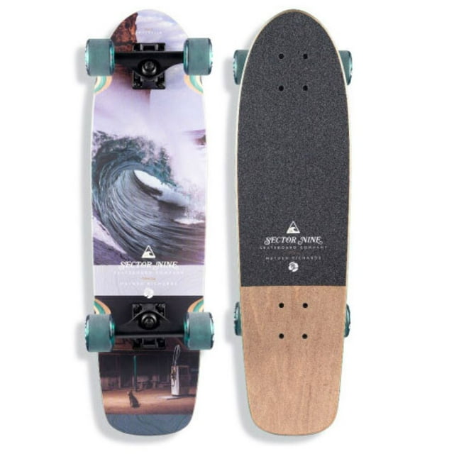 Sector 9 Jammer Rips Cruiser Planche à Roulettes Complète Taille 28.5 x 7.875 Po Assorti, Noir, 7.87