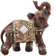 thumbnail image 3 of RV Estatua de elefante Escultura Lucky Wealth Feng Shui Grano de madera Figura 3D Decoración de la oficina en el hogar Regalo (L) oso de fresa Electrónica, 3 of 5